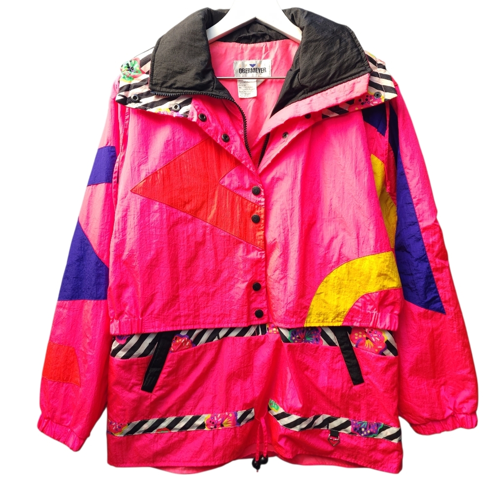 Obermeyer Pink Multi-Color Ski Jacket